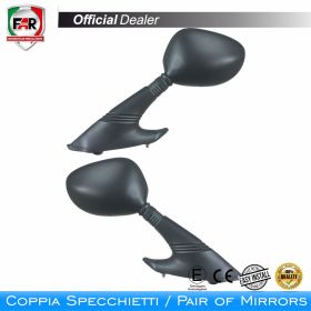 FAR 0217/0218 black fairing mirror pair approved
