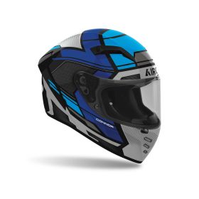 Casque intégral brillant bleu AIROH CONNOR EGO