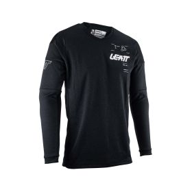 Maillot motocross LEATT Moto 4.5 WindBlock noir blanc imperméable
