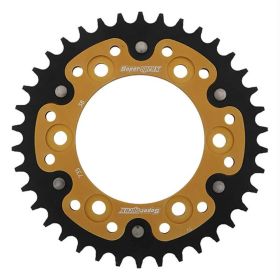 CORONA SUPERSPROX STEALTH RST NERO ORO 735 PASSO 520 - Z 38 DENTI GOLD