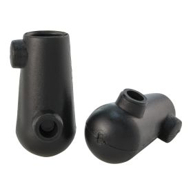 Scarpette cavalletto FA ITALIA D.20mm in gomma nero per Vespa 50 R/Special