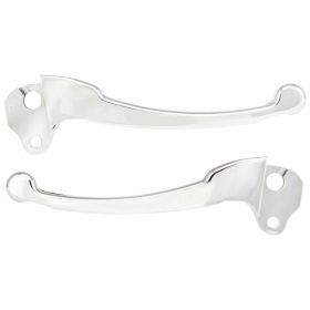 Ensemble de leviers d'embrayage/frein en aluminium chromé SIP CNC 2 pièces