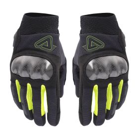 ACERBIS CE RAMSEY MY VENTED PRO Winter Motorrad Handschuhe Genehmigt Schwarz Gelb