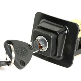 Serratura bloccasterzo REPRO TEILE nero con cilindretto per Vespa PX80/200/PE