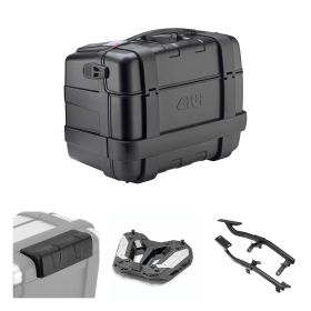 GIVI TREKKER 46L Black Top Case Kit for MORINI X-CAPE MOTORCYCLE