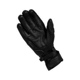 REBELHORN RUNNER Black Leather Motorcycle Gloves for Men