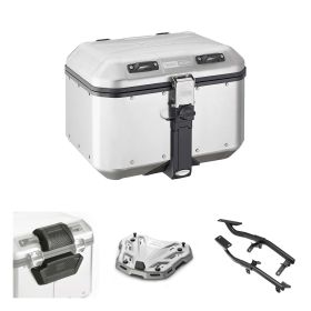 Kit bauletto GIVI TREKKER DOLOMITI alluminio 46L per MOTO MORINI X-CAPE