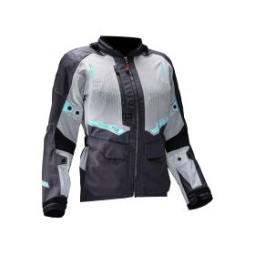 Giacca donna 4 stagioni LEATT ADV FlowTour 5.5 Iron grigio nero