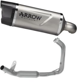 ARROW Indy Race EVO Slip-On Auspuff Renn-Carbon Titan Endkappe für Yamaha MT-07