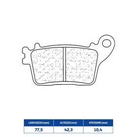 Hintere Bremsbelagsatz CL BRAKES 1174RX3 Sinterverbund für Straßenmotorräder