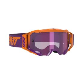 Masque cross LEATT Velocity 5.5 Iriz orange violet lentille violette 58%
