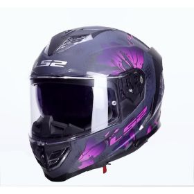 Casco integrale LS2 FF818 STORM III BURST nero rosa