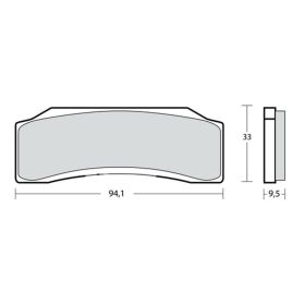 BREMBO Z04 07B36630 plaquette de frein frittée pour circuit