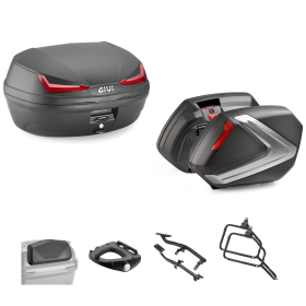 GIVI SIMPLY IV Top Case V37 Black Red 45/37L for YAMAHA