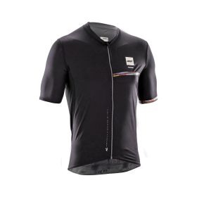 LEATT MTB Maillot Endurance 5.0 Cargo Noir V26 avec 4 Poches et Protection UPF 50