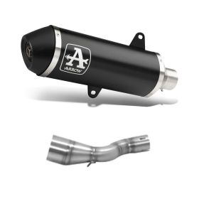 ARROW Urban Slip-On Rennschalldämpfer Dunkel Aluminium und Sammler für Yamaha Xmax 250