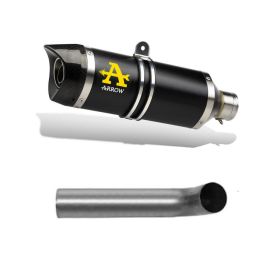 Marmitta Slip-On ARROW Street Thunder alluminio scuro e raccordo Suzuki gsx-r 600 i.e.