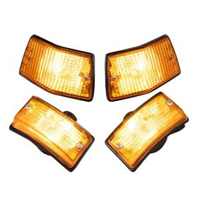 Kit frecce FIEM anteriore/posteriore giallo per Vespa PX80/200/PE