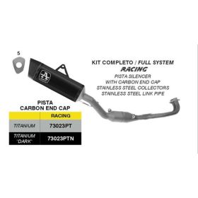 Marmitta completa ARROW Pista racing nera titanio per Yamaha TMAX 560