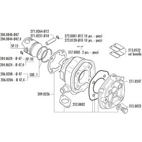 POLINI Thermal Group Yamaha/Aprilia SR H2O/Malaguti F12 LC