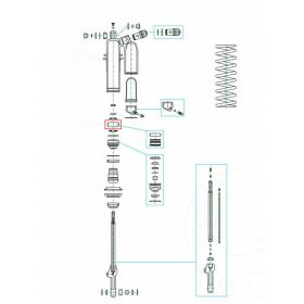Pistone compressione ammortizzatore KAYABA 50mm