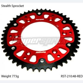 CORONA SUPERSPROX STEALTH RST NERO ROSSO 210 PASSO 520 - Z 48 DENTI RED