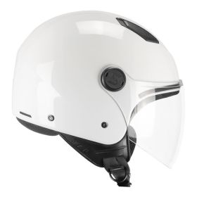 Demi Jet Helmet SKA-P 1LHA LUKE Mono White Glossy