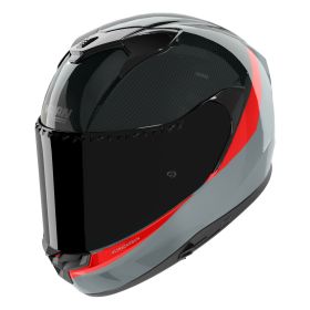Casque intégral Nolan X-904 UC PEINTURE SPÉCIALE 344 Gris carbone Rouge