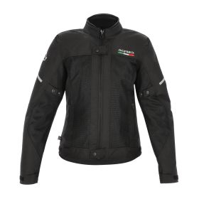 Giacca ACERBIS Dual Road poliestere omologata on road ruby lady nera