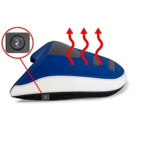 Sella passeggero ISOTTA blu riscaldata per BMW r 1300 gs
