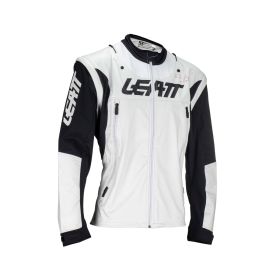 LEATT Moto 4.5 Lite Summer jacket Forge white black waterproof