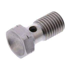 Bullone banjo JMP singolo M12x1.5 inox argento