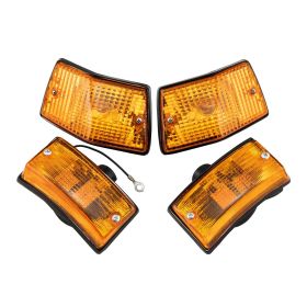 Kit frecce FIEM anteriore/posteriore giallo per Vespa PX80/200/PE