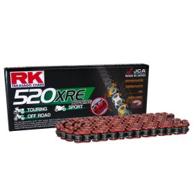 Kit trasmissione RK catena XRE aperta rosso 108 maglie 520 corona 42 z pignone racing 13 z