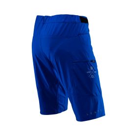 Pantaloncini MTB LEATT Trail 2.0 blu poliestere 360° fondello rimovibile
