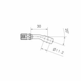 MATTHIES TYP102 Schwarzer Ringverbinder 11,2 mm 20