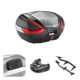 GIVI V47 Topcase kit black red for HONDA CRF1000L Africa Twin