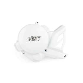Couvercle d'allumage blanc Str8 pour Derbi euro 3/4