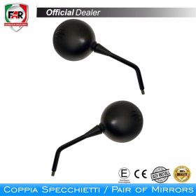 Coppia specchietti manubrio omologati FAR 0502/0502 neri