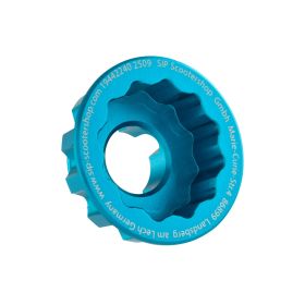 SIP PERFORMANCE Trommel Vorderachsmutter Schutz SW22 blau für Vespa PK50/125/S