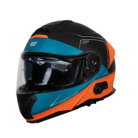 Casco modulare ORIGINE LOGIC BT PRIVILEGE arancio nero opaco