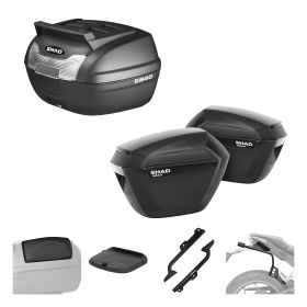 SHAD Komplettset SH40 Cargo und SH23 schwarz für CFMOTO 800 MT-X
