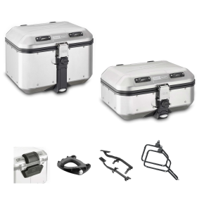 GIVI TREKKER DOLOMITI valise en aluminium 46/30L pour SUZUKI DL V-STROM