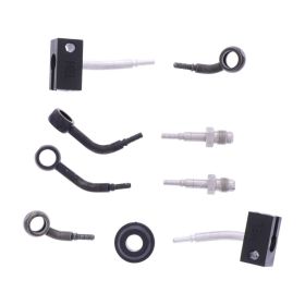 JMP 4 Bremschschlauchkit HBF-4026-H-MBK Schwarz Stahl für Kawasaki Z 900