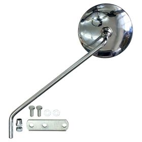 Specchietto manubrio sinistro grigio MAGNETI MARELLI con piastra per VESPA px