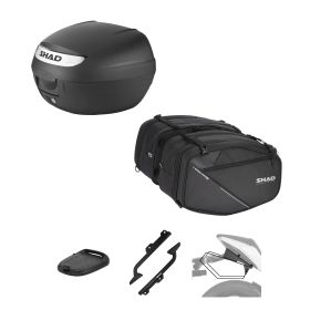 SHAD Komplettset SH26 schwarz und SL58 schwarz für KTM Duke 125/200/390