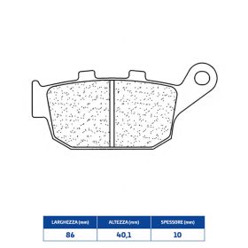 Coppia pastiglie freno posteriori CL BRAKES 2298RX3 mescola sinterizzata per moto stradali