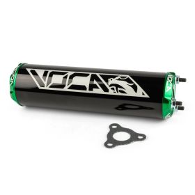 Voca Racing Schalldämpfer Alu CNC Schwarz/Grün