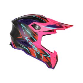Crosshelm ACERBIS Airstrike-X schwarz/rosa