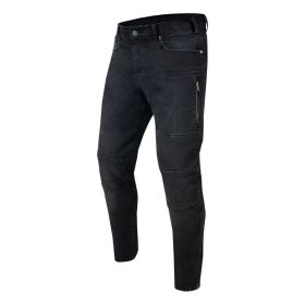 Pantalons de moto pour hommes REBELHORN RAGE II tapered noir délavé